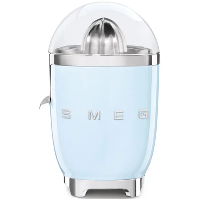 Abbildung von smeg zitruspresse cjf11pbeu pastellblau 50s design