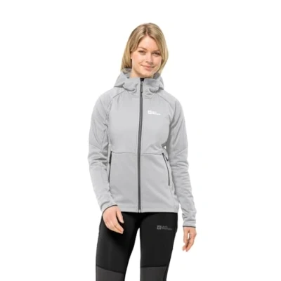 Abbildung von Jack Wolfskin Alpgrat PRO INS FZ W Windbreaker, Damen, Größe: Large, Cool grey