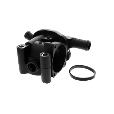 Abbildung von VEMO V25 99 1758 Thermostatgehäuse mit Dichtung Original Qualität FORD: Focus Mk1 Schrägheck, Kombi, MONDEO 2 Kombi