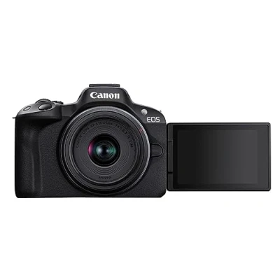 Abbildung von Canon EOS R50 + RF S 18 45 IS STM 55 210 mm F5 7.1 Black