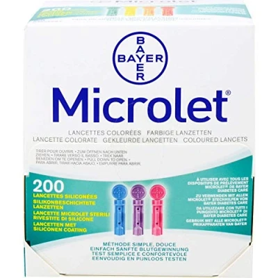 Abbildung von Microlet Lanzetten Farbig 200 St