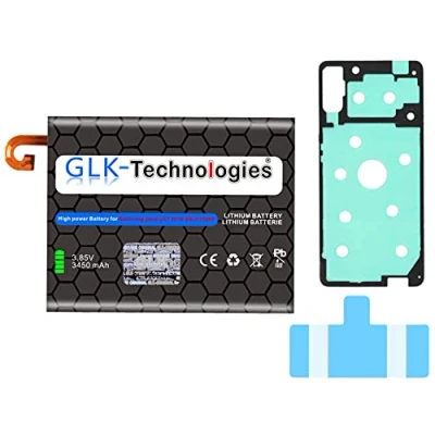 Abbildung von High Power Ersatzakku kompatibel mit Samsung Galaxy A7 (2018) A750 EB BA750ABU Original GLK Technologies Battery accu 3450 mAh Akku inkl. 2X Klebebandsätze NUE