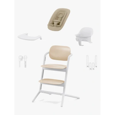 Abbildung von Cybex Lemo 4 in 1 Hochstuhl Inkl. Babywippe, Babyset Und Tablett, Sand White