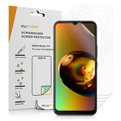 Abbildung von kwmobile 6X Displayschutzfolie kompatibel mit Nokia C21 Plus Folie klare Schutzfolien Set in transparent