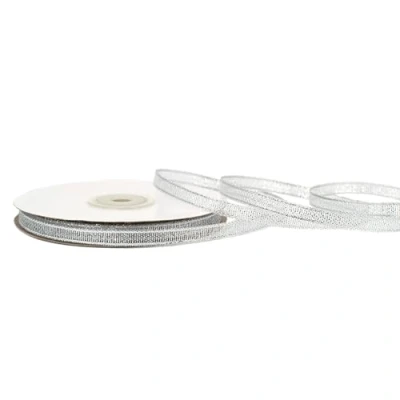 Abbildung von AKSA Lurexband 6mm x 32m Silber