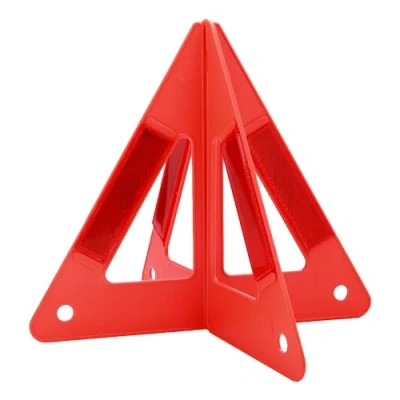 Abbildung von KFZ Warndreieck Tragbares Auto Notfall Pannendreieck Reflektierendes Triangle Dreieck Autozubehör für Unfall Pannen Rot