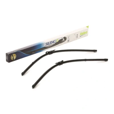 Abbildung von Scheibenwischer Valeo Silencio X.trm, Flat Blade Set 574358 vorne Rahmenlos Top Lock SEAT: Leon II Schrägheck