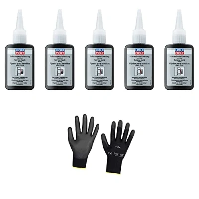 Abbildung von Iloda 5xOriginal Liqui Moly 50g Schraubensicherung hochfest 3804 Schutzhandschuhe