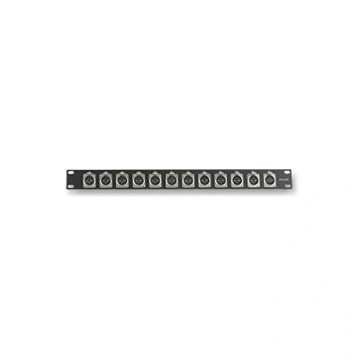 Abbildung von Pulse PLS00023 1U Rackpanel mit 12x XLR Panelbuchsen