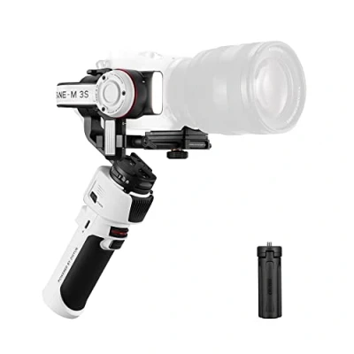 Abbildung von ZHIYUN Crane M3S [Offiziell] Stabilisator Kamera mit 3 Achsen Zusatzlicht, Wireless Bluetooth, Stativ, tragbar, Gimbal für Action Kamera, Kompaktkamera etc