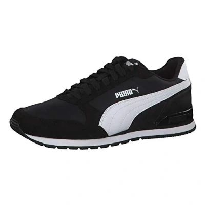 Abbildung von Puma ST Runner V2 NL Unisex Sneaker low, Größe: 40.5, Black/white Lederimitat/textil