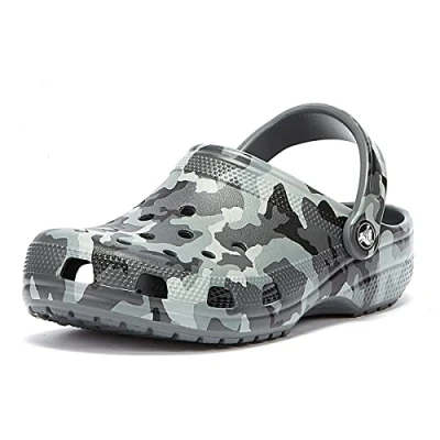 Abbildung von Crocs Classic Printed CAMO Clogs, Größe: 38 39, Slate grey/multicolor Schuhe