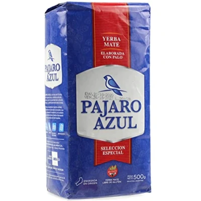 Abbildung von 🌿 Yerba Mate Tee Pajaro Azul Traditional 0.5 kg + Geschenk Probe (40g): 🧉Reich an Antioxidantien, Vitaminen, beschleunigt den Stoffwechsel, zuckerfrei Argentinien 🇦🇷