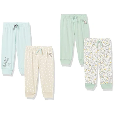 Abbildung von Amazon Essentials Disney Marvel Star Wars Princess Baby Mädchen Hose, 4er Pack, Bambi Nature, 0 Monate