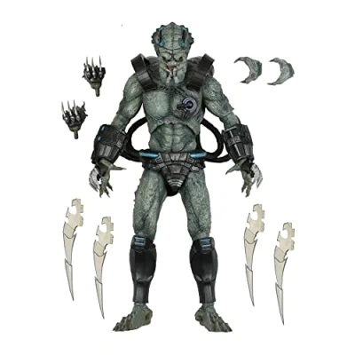 Abbildung von NECA Predator Concrete Jungle Figur Ultimate Deluxe Stone Heart aus Kunststoff, Geschenkverpackung.