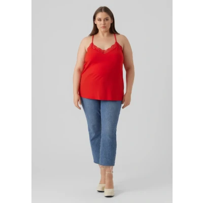 Abbildung von Vero Moda Curve Vmana Top, Damen, Größe: 48/50, Goji berry