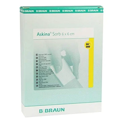 Abbildung von Askina Sorb Alginat CMC Wundauflage 6x6 10 St
