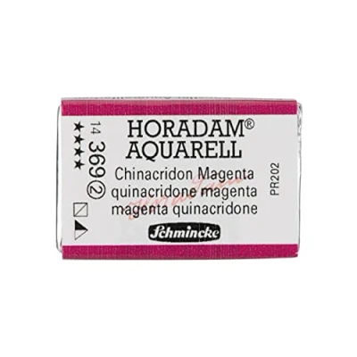 Abbildung von Schmincke HORADAM® AQUARELL feinste Künstler Aquarellfarben, 369 Chinacridon Magenta, 14 043, 1/1 Näpfchen