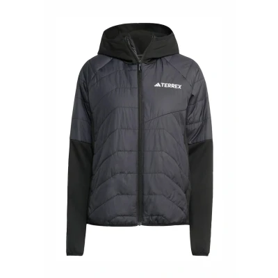 Abbildung von adidas Damen Terrex Multi CLIMAWARM Insulated Hybrid Hooded Jacket, Black, S