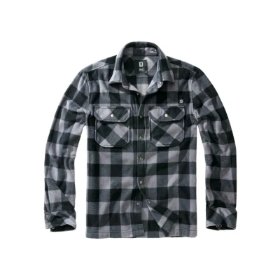 Abbildung von Brandit JEFF LONG Sleeve Hemd, Herren, Größe: 3XL, Black grey