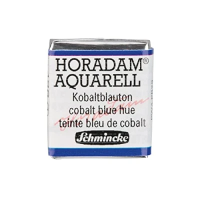 Abbildung von Schmincke HORADAM® AQUARELL feinste Künstler Aquarellfarben, 486 Kobaltblauton, 14 044, 1/2 Näpfchen