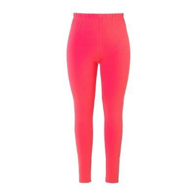 Abbildung von Ulla Popken Enganliegende Skinny Rundumgummibund Leggings Hosen, Damen, Größe: 54/56, Pink