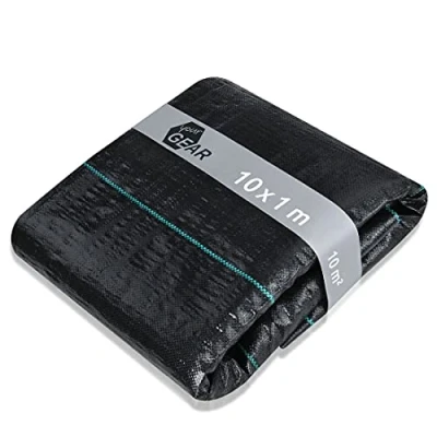 Abbildung von yourGEAR Unkrautvlies 10m² Unkrautfolie 10x1m Gartenvlies Unkrautschutz 100g/m²