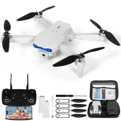 Abbildung von Drohne mit Kamera 720P HD für Kinder, WiFi FPV Drone Anfänger, RC Quadcopter 2 Akku, Schwerkraft Sensor, 3D Flip Mode, Ein Tasten Start/Landung, Höhenhaltemodus, Headless Mode