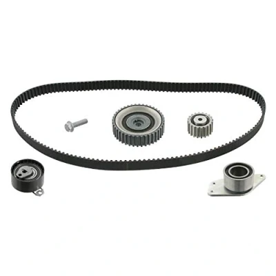 Abbildung von FEBI BILSTEIN 27353 Zahnriemensatz 153 mit Nockenwellenzahnrad Schraube inkl. Spannrolle, Führungsrollen RENAULT: Megane I Grandtour, CLIO 2