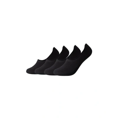 Abbildung von camano Online Comfort Laser CUT Footies Unisex 4 PACK Socken, Damen, Größe: 35 38, Black