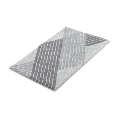 Abbildung von Kleine Wolke Badteppich Cross, 60x100 cm, Anthrazit