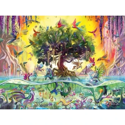 Abbildung von Ravensburger Puzzle Das Einhorn aus dem See und seine Freunde, 1500 Puzzleteile, Made in Germany
