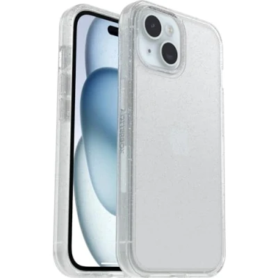 Abbildung von OtterBox Symmetry Clear Hülle für iPhone 15 / 14 13, sturzsicher, schützende Hülle, 3x getestet nach Militärstandard, Stardust