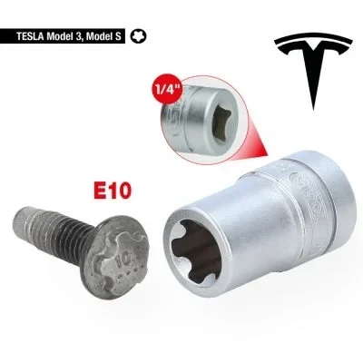 Abbildung von KS TOOLS 1/4&quot; Spezial Profil Stecknuss für Tesla, E10