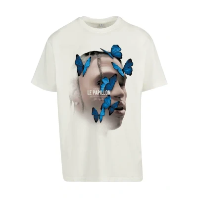 Abbildung von Upscale by Mister Tee LE Papillon Oversize Tshirt print, Größe: Large, Blancwhite