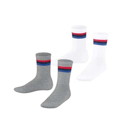 Abbildung von Esprit Tennis Stripe 2PACK WITH Pattern Sportsocken für Kinder, Größe: 31/34, Sortiment