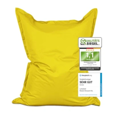 Abbildung von Lumaland Sitzsack Luxury Riesensitzsack XXL Bodenkissen, 380L 140x180cm waschbar wasserfest In &amp; Outdoor 5 Jahre Garantie