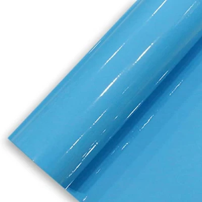 Abbildung von Könighaus (6,03/m2) Babyblau Glanz Autofolie 300 x 152 cm blasenfrei mit Anleitung