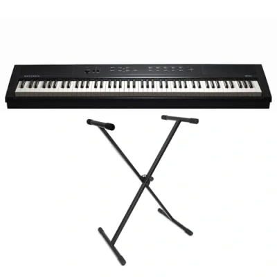 Abbildung von Kurzweil KAE1 LB Stage Piano Keyboard Schwarz 88 Tasten + keepdrum Keyboardständer