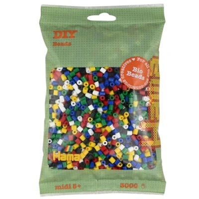 Abbildung von Hama BIO midi perlen 3000pcs mix 198 (6 Farben)