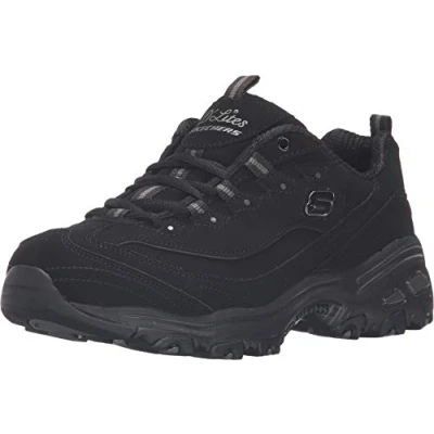 Abbildung von Skechers Damen Sneaker D&#039;Lites BIGGEST FAN, Schwarz (schwarz / schwarz), 39 EU W