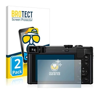 Abbildung von BROTECT Entspiegelungs Schutzfolie für Panasonic Lumix DMC TZ81 (2 Stück) Matte Displayschutz Folie, Anti Reflex, Fingerprint
