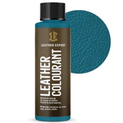 Abbildung von Sehr Deckend Wasser Lederfarbe Lagunenblau 50 ml Leather Paint für Natur und ÖkoLeder Dye Ohne Alkohol alle Lederaccessoires Reißt oder Blättert Nicht ab