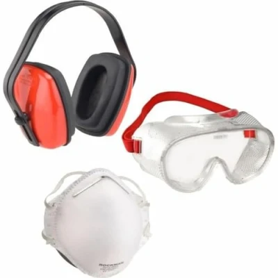 Abbildung von Trend Line Bügelgehörschutz Arbeitsschutz Set 3 teilig Brille Gehörschutz