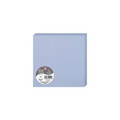 Abbildung von Clairefontaine 22159C Packung (mit 25 Doppelkarten Pollen, Gefaltet, 160 x 160mm) 210g, Lavendelblau