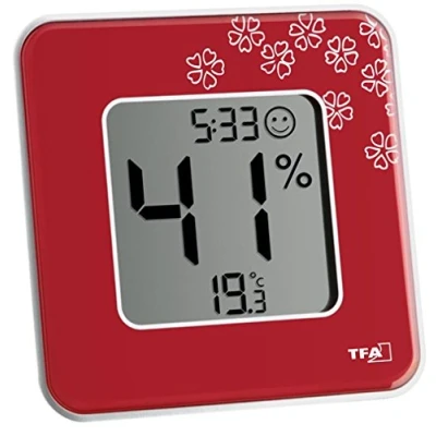 Abbildung von TFA Dostmann Style 30.5021 digitales Thermo Hygrometer (1 x rot + 1 lila)