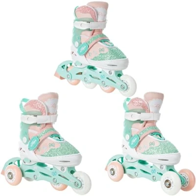 Abbildung von Verstellbare Rollschuhe 3in1 Leuchtendes LED Rad Mireia