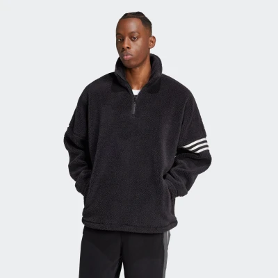 Abbildung von adidas Originals Neuclassics Polar Fleece 1/2 ZIP Fleecepullover, Herren, Größe: XL, Black