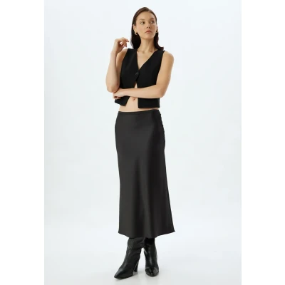 Abbildung von Koton MIDI Alinienrock, Damen, Größe: 34, Black