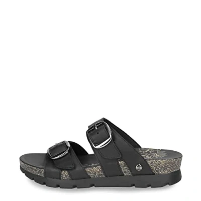 Abbildung von Panama Jack Damen Shirley Flat Sandal, Negro B1, 37 EU